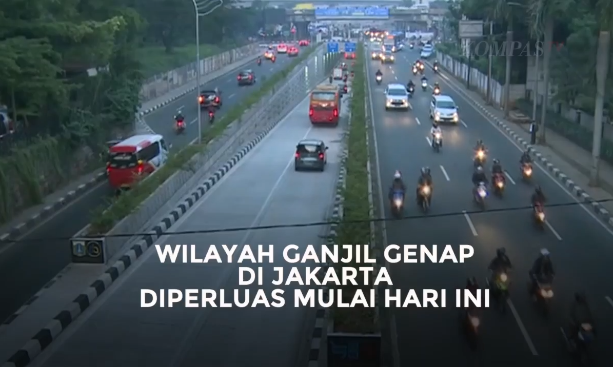 Wilayah Ganjil Genap di Jakarta Diperluas Mulai 2 Juli 