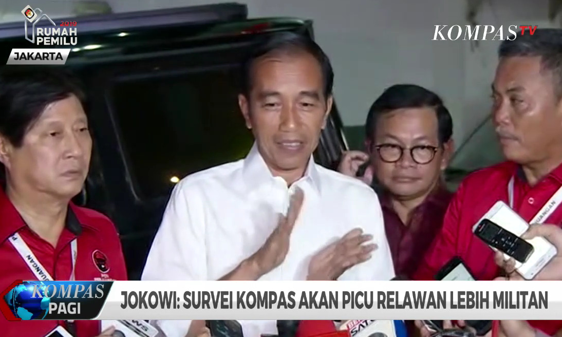 Jokowi: Survei Kompas Akan Picu Relawan Lebih Militan 