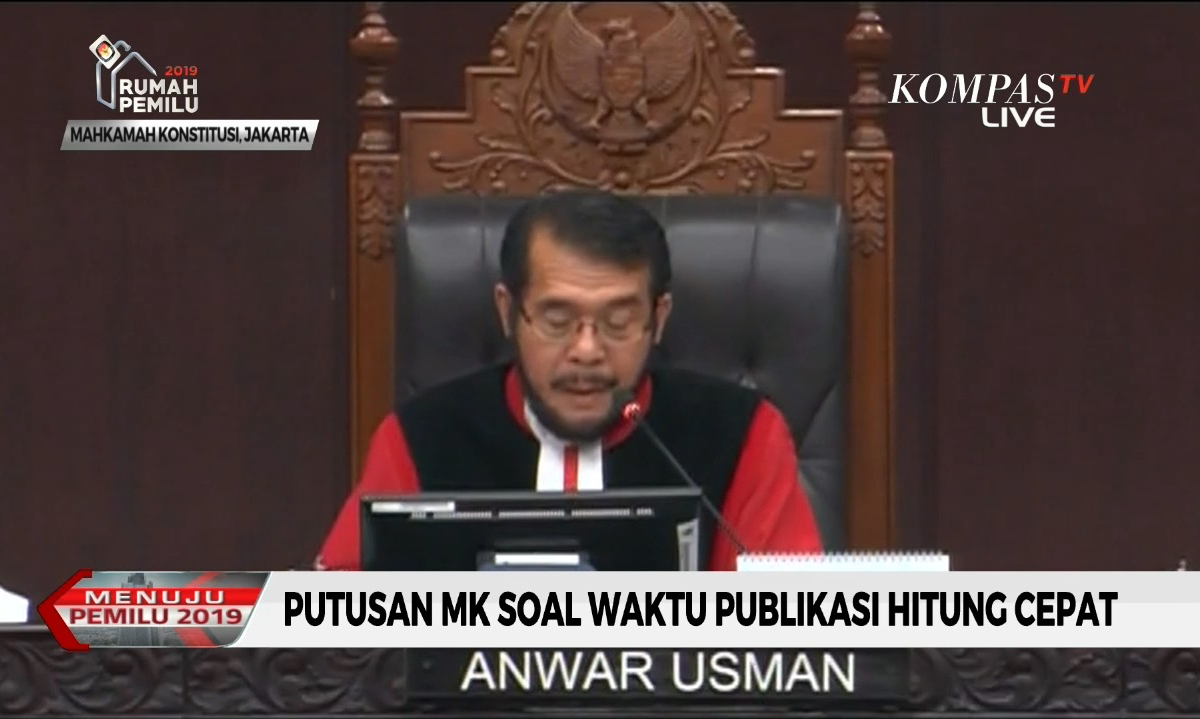 Hasil Sidang MK: Hitung Cepat Diumumkan 2 Jam Usai 
